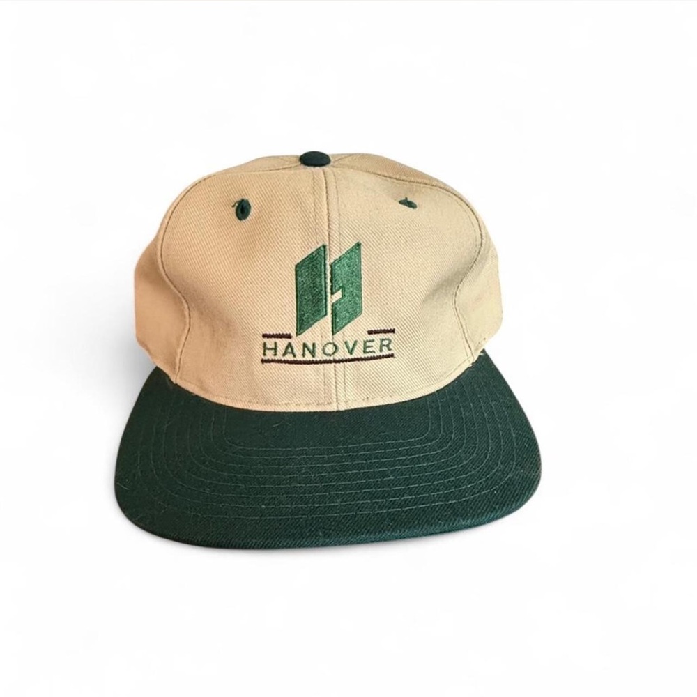 Tan and Green vintage hat